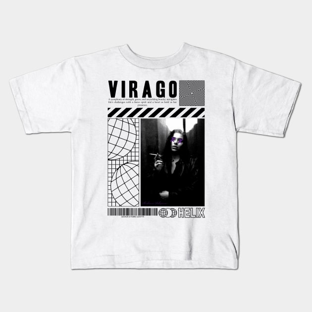 Streetwear Design - Virago Kids T-Shirt by HelixCreation